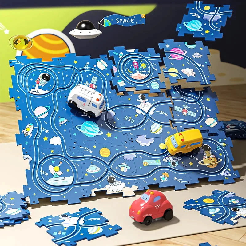 PuzzleRacer™ Kids Car Track Set