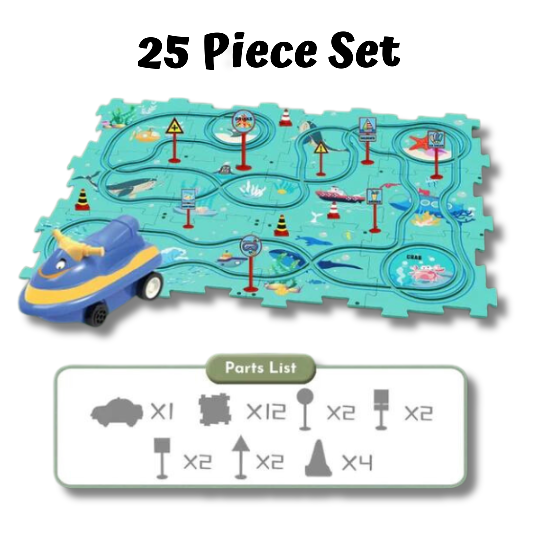 PuzzleRacer™ Kids Car Track Set