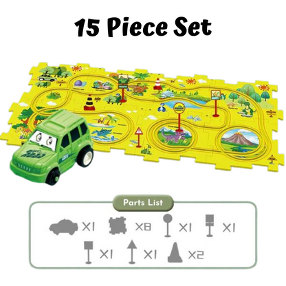 PuzzleRacer™ Kids Car Track Set