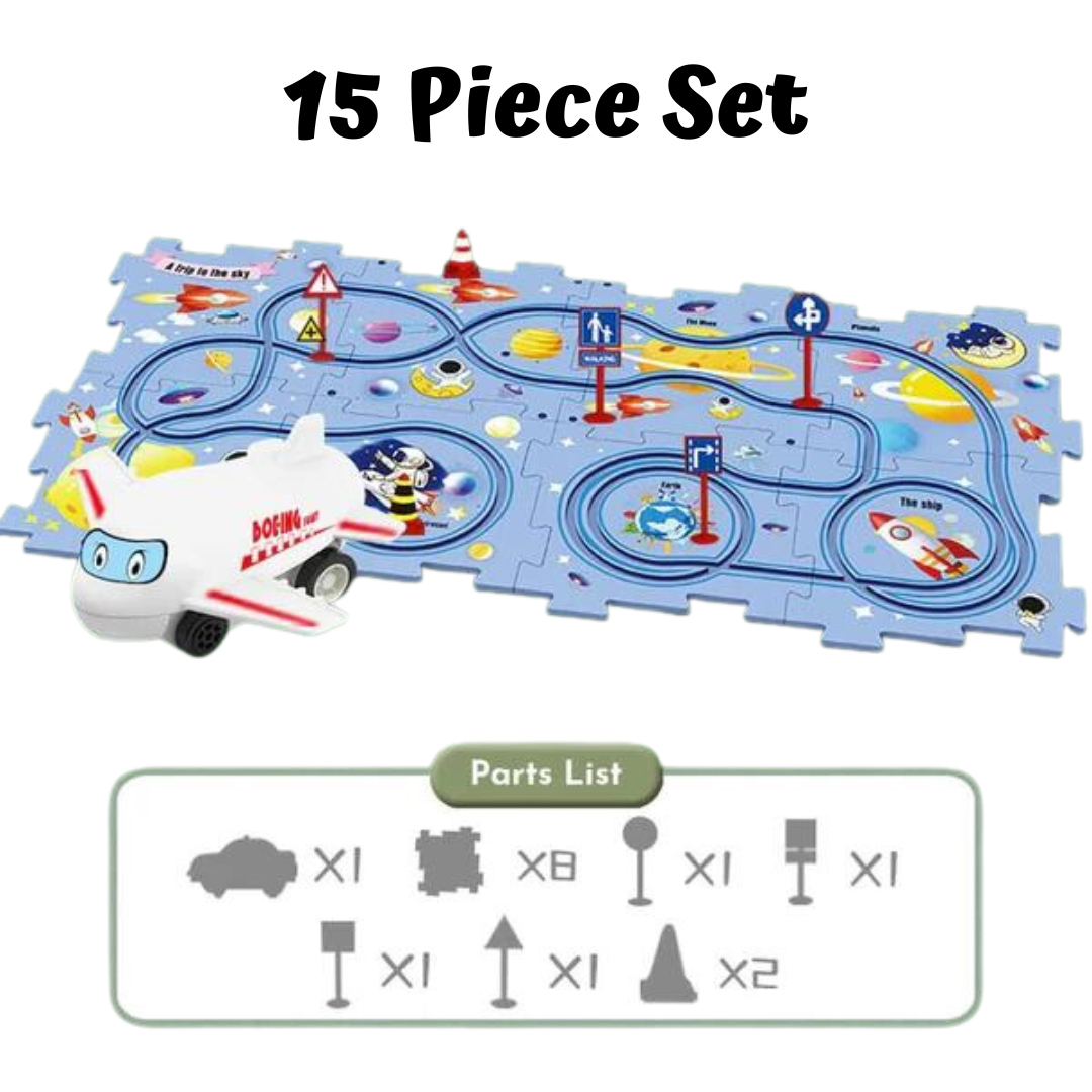 PuzzleRacer™ Kids Car Track Set